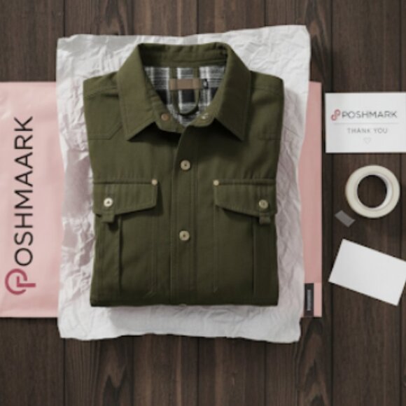 NWT Men's Olive Green Plaid Lined Shirt Jacket Shacket | Utility Style - Picture 2 of 6